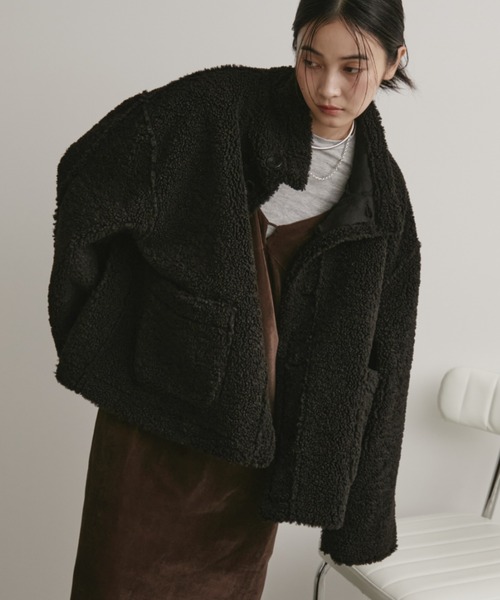 フェイクムートンリバーシブルファージャケット（その他アウター