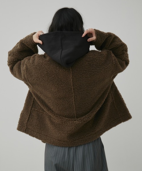 フェイクムートンリバーシブルファージャケット（その他アウター
