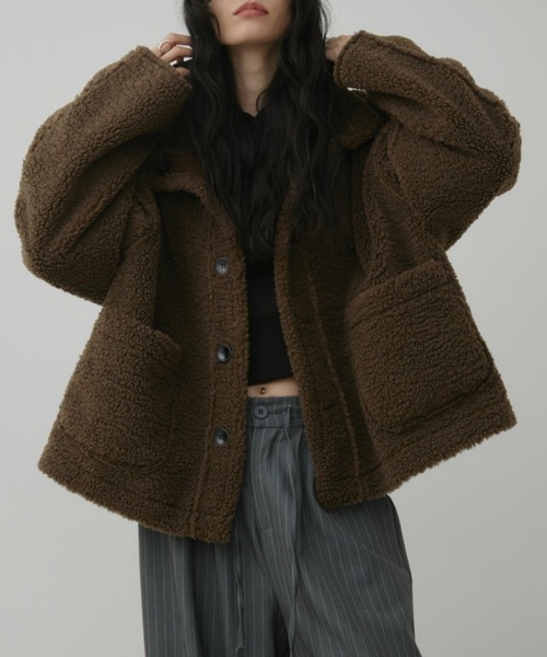フェイクムートンリバーシブルファージャケット（その他アウター