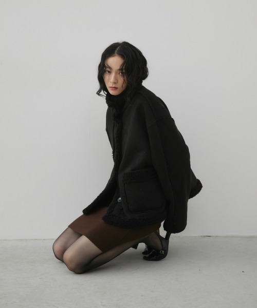 フェイクムートンリバーシブルファージャケット（その他アウター