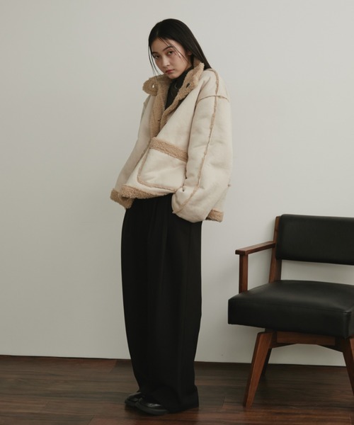 セール】フェイクムートンリバーシブルファージャケット（その他