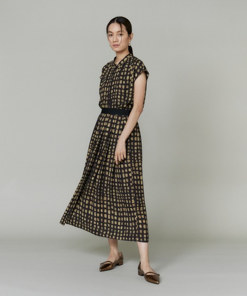 INED（イネド）の「デフォルメチェックプリントスカート【セットアップ対応】（スカート・レディース・ブラック・7号/9号/11号）」の9枚目の写真