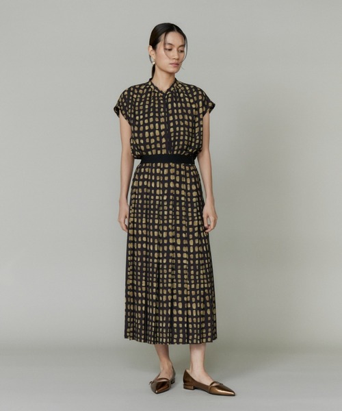 INED（イネド）の「デフォルメチェックプリントスカート【セットアップ対応】（スカート・レディース・ブラック・7号/9号/11号）」の8枚目の写真