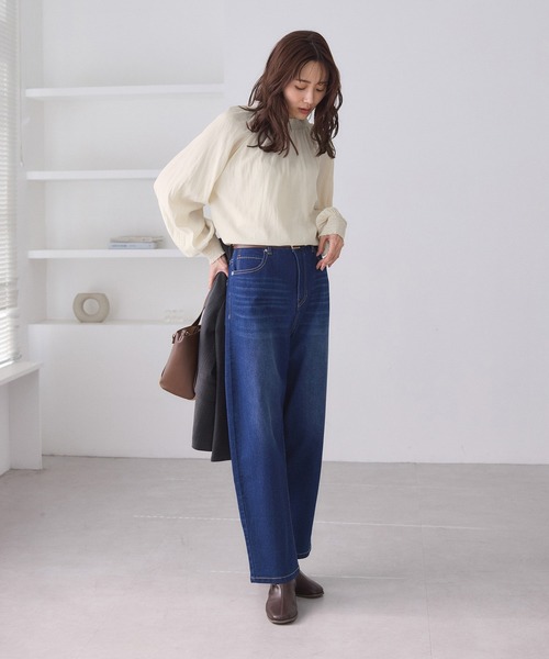 シャーリングカラーブラウス/2WAY（シャツ/ブラウス）｜ROPE