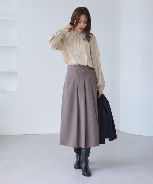 ROPE' PICNIC（ロペピクニック）の「シャーリングカラーブラウス/2WAY（シャツ/ブラウス・レディース・キナリ/オフホワイト/ブラウン/ブラック・FREE）」の18枚目の写真