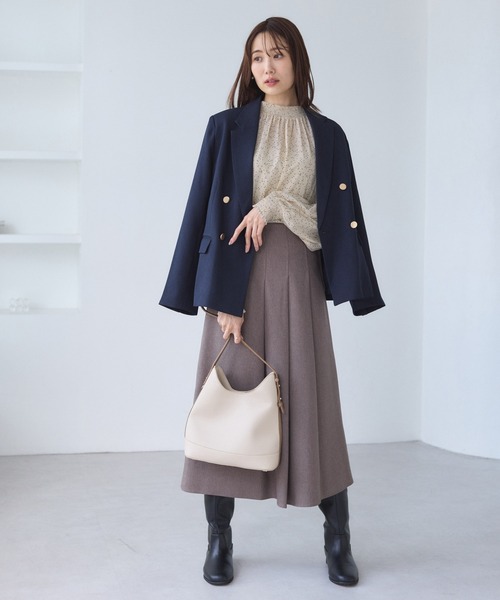 ROPE' PICNIC（ロペピクニック）の「シャーリングカラーブラウス/2WAY（シャツ/ブラウス・レディース・キナリ/オフホワイト/ブラウン/ブラック・FREE）」の19枚目の写真