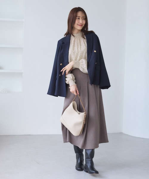 ROPE' PICNIC（ロペピクニック）の「シャーリングカラーブラウス/2WAY（シャツ/ブラウス・レディース・キナリ/オフホワイト/ブラウン/ブラック・FREE）」の20枚目の写真