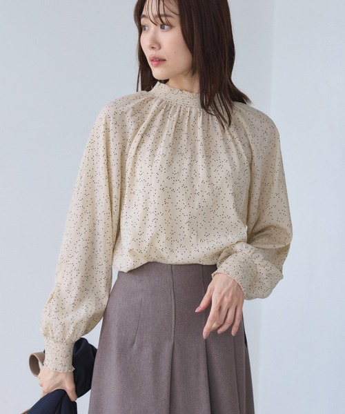 ROPE' PICNIC（ロペピクニック）の「シャーリングカラーブラウス/2WAY（シャツ/ブラウス・レディース・キナリ/オフホワイト/ブラウン/ブラック・FREE）」の21枚目の写真