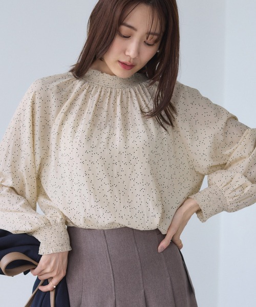 ROPE' PICNIC（ロペピクニック）の「シャーリングカラーブラウス/2WAY（シャツ/ブラウス・レディース・キナリ/オフホワイト/ブラウン/ブラック・FREE）」の22枚目の写真