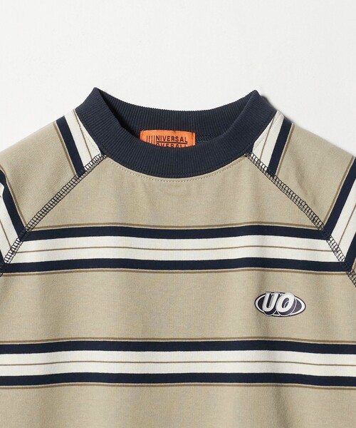 UNIVERSAL OVERALL（ユニバーサルオーバーオール）の「【別注】＜UNIVERSAL OVERALL＞ボーダー プルオーバー / キッズ  100cm-130cm（Tシャツ/カットソー・キッズ・ベージュ/ブラウン系・XS(100-110cm)/S(120-130cm)）」の3枚目の写真