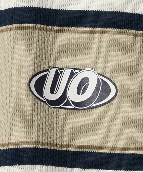 UNIVERSAL OVERALL（ユニバーサルオーバーオール）の「【別注】＜UNIVERSAL OVERALL＞ボーダー プルオーバー / キッズ  100cm-130cm（Tシャツ/カットソー・キッズ・ベージュ/ブラウン系・XS(100-110cm)/S(120-130cm)）」の5枚目の写真