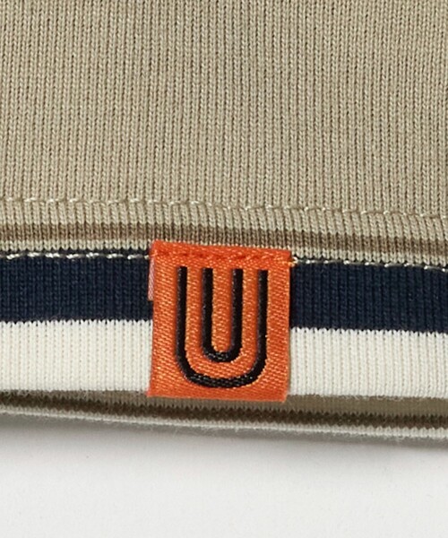 UNIVERSAL OVERALL（ユニバーサルオーバーオール）の「【別注】＜UNIVERSAL OVERALL＞ボーダー プルオーバー / キッズ  100cm-130cm（Tシャツ/カットソー・キッズ・ベージュ/ブラウン系・XS(100-110cm)/S(120-130cm)）」の6枚目の写真