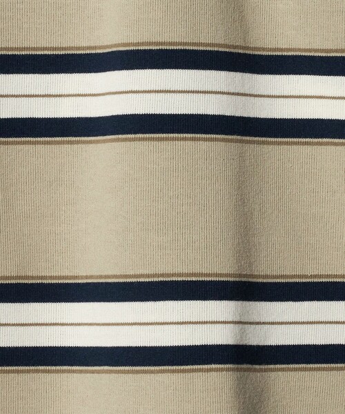 UNIVERSAL OVERALL（ユニバーサルオーバーオール）の「【別注】＜UNIVERSAL OVERALL＞ボーダー プルオーバー / キッズ  100cm-130cm（Tシャツ/カットソー・キッズ・ベージュ/ブラウン系・XS(100-110cm)/S(120-130cm)）」の7枚目の写真