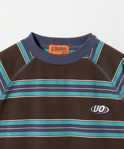 UNIVERSAL OVERALL（ユニバーサルオーバーオール）の「【別注】＜UNIVERSAL OVERALL＞ボーダー プルオーバー / キッズ  100cm-130cm（Tシャツ/カットソー・キッズ・ベージュ/ブラウン系・XS(100-110cm)/S(120-130cm)）」の9枚目の写真