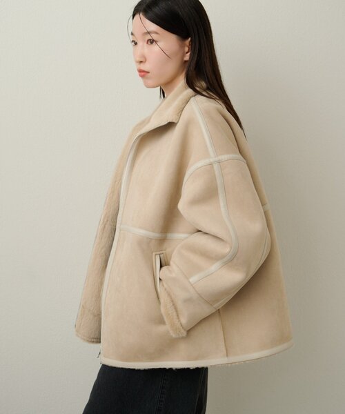 Omekashi（オメカシ）の「フェイクムートンショートコート（ムートンコート・レディース・ブラック/ホワイト系その他・FREE）」の16枚目の写真