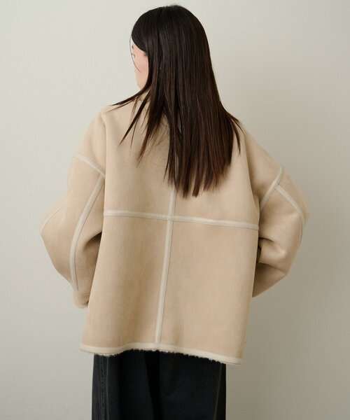 フェイクムートンショートコート（ムートンコート）｜Omekashi