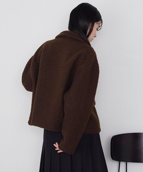 forksy.(フォルクシー)の「【forksy.】ブークレジップアップビッグポケットジャケット(その他アウター・レディース・ライトグレー/ブラウン/ブラック・FREE)」の6枚目の写真