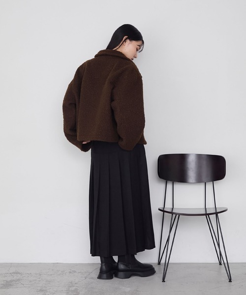 forksy.】ブークレジップアップビッグポケットジャケット forksy