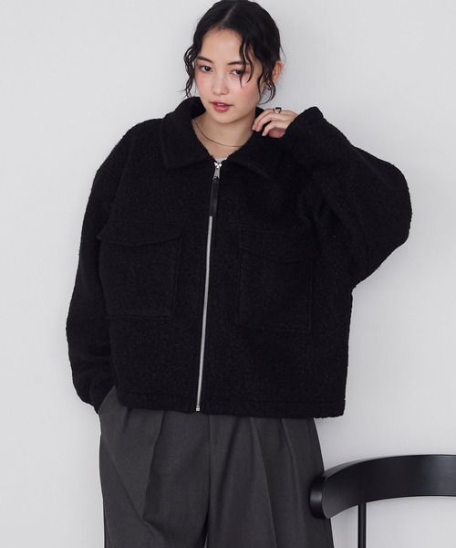 forksy.(フォルクシー)の「【forksy.】ブークレジップアップビッグポケットジャケット(その他アウター・レディース・ライトグレー/ブラウン/ブラック・FREE)」の20枚目の写真