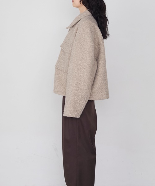 forksy.(フォルクシー)の「【forksy.】ブークレジップアップビッグポケットジャケット(その他アウター・レディース・ライトグレー/ブラウン/ブラック・FREE)」の16枚目の写真