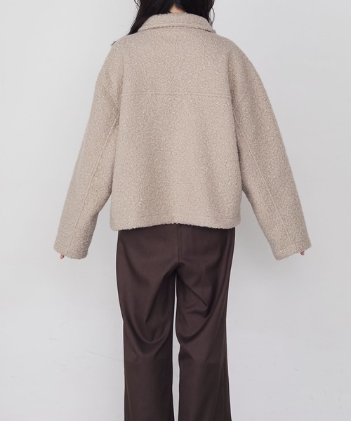 forksy.(フォルクシー)の「【forksy.】ブークレジップアップビッグポケットジャケット(その他アウター・レディース・ライトグレー/ブラウン/ブラック・FREE)」の17枚目の写真