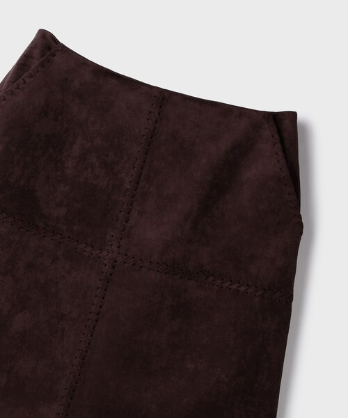 GRACE CONTINENTAL(グレースコンチネンタル)の「パッチワークミニスカート(スカート・レディース・キャメル/ダークブラウン・36/38)」の15枚目の写真