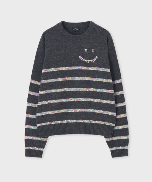 P*.様 Paul Smith マルチストライプ柄ニット XL P*.様 Paul Smith