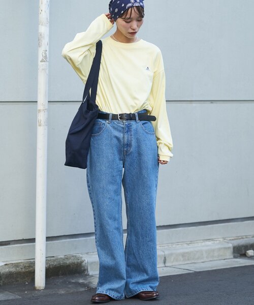 GEVACO（ゲバコ）の「【GEVACO】ベーシックロングスリーブTEE（Tシャツ/カットソー・レディース・チャコールグレー/ブラウン/イエロー・MEDIUM/LARGE）」の8枚目の写真