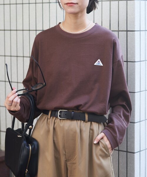 GEVACO（ゲバコ）の「【GEVACO】ベーシックロングスリーブTEE（Tシャツ/カットソー・レディース・チャコールグレー/ブラウン/イエロー・MEDIUM/LARGE）」の16枚目の写真