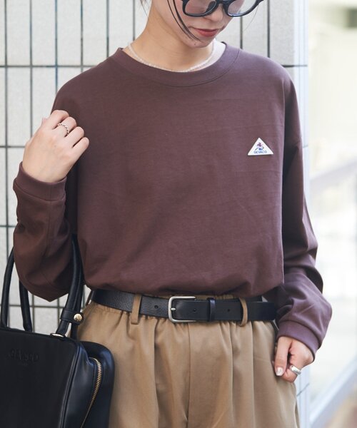 GEVACO（ゲバコ）の「【GEVACO】ベーシックロングスリーブTEE（Tシャツ/カットソー・レディース・チャコールグレー/ブラウン/イエロー・MEDIUM/LARGE）」の11枚目の写真