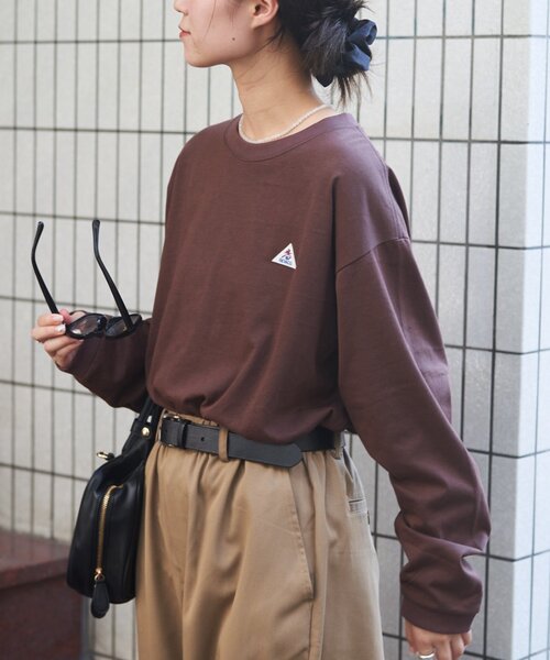 GEVACO（ゲバコ）の「【GEVACO】ベーシックロングスリーブTEE（Tシャツ/カットソー・レディース・チャコールグレー/ブラウン/イエロー・MEDIUM/LARGE）」の15枚目の写真