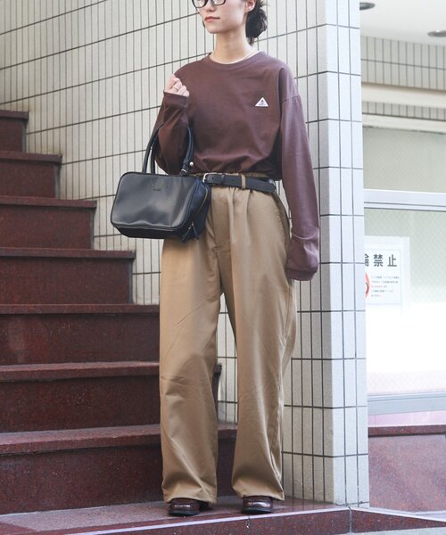 GEVACO（ゲバコ）の「【GEVACO】ベーシックロングスリーブTEE（Tシャツ/カットソー・レディース・チャコールグレー/ブラウン/イエロー・MEDIUM/LARGE）」の18枚目の写真