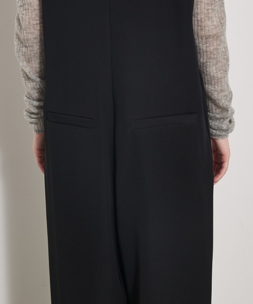 qualite（カリテ）の「【オールシーズン大活躍】ダブルサテンオールインワン/秋服/冬服/オケージョン/パーティ（つなぎ/オールインワン・レディース・ブラック・38/36）」の14枚目の写真