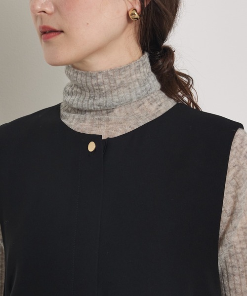 qualite（カリテ）の「【オールシーズン大活躍】ダブルサテンオールインワン/秋服/冬服/オケージョン/パーティ（つなぎ/オールインワン・レディース・ブラック・38/36）」の15枚目の写真