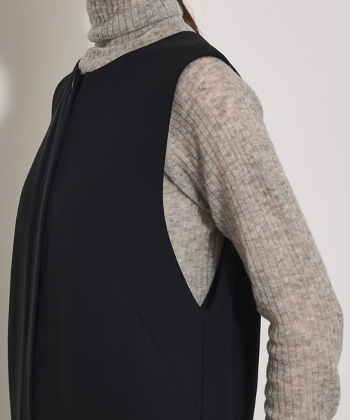 qualite（カリテ）の「【オールシーズン大活躍】ダブルサテンオールインワン/秋服/冬服/オケージョン/パーティ（つなぎ/オールインワン・レディース・ブラック・38/36）」の17枚目の写真