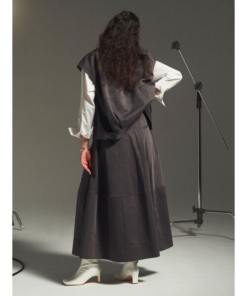 Dickies（ディッキーズ）の「【Dickies×ELENDEEK】ボリュームフレアスカート（スカート・レディース・ブラック/グレー/ボルドー・01/02）」の6枚目の写真