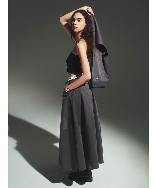 Dickies（ディッキーズ）の「【Dickies×ELENDEEK】ボリュームフレアスカート（スカート・レディース・ブラック/グレー/ボルドー・01/02）」の9枚目の写真