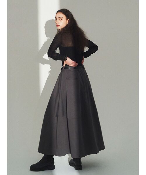 Dickies（ディッキーズ）の「【Dickies×ELENDEEK】ボリュームフレアスカート（スカート・レディース・ブラック/グレー/ボルドー・01/02）」の10枚目の写真