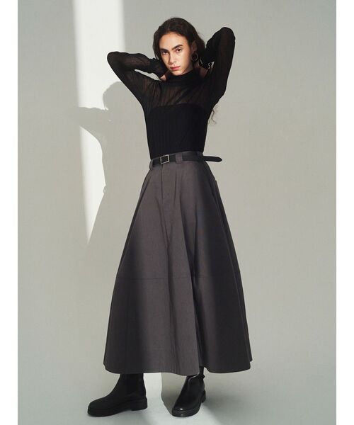 Dickies（ディッキーズ）の「【Dickies×ELENDEEK】ボリュームフレアスカート（スカート・レディース・ブラック/グレー/ボルドー・01/02）」の11枚目の写真