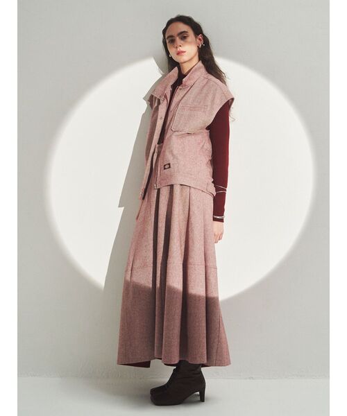 Dickies（ディッキーズ）の「【Dickies×ELENDEEK】ボリュームフレアスカート（スカート・レディース・ブラック/グレー/ボルドー・01/02）」の18枚目の写真