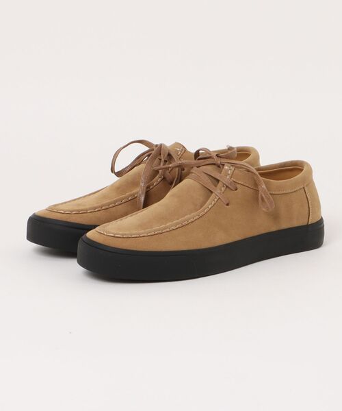 U.S. POLO ASSN.(ユーエスポロアッスン)の「【U.S. POLO ASSN./ユーエスポロアッスン】【落ち着いたスウェードを使用した高級感ある一足】フェイクスウェードブーツ ショートブーツ ワンポイント刺繍 ラバーソール(モカシン/デッキシューズ・メンズ・ブラック/キャメル・26.5cm/26cm/25.5cm/25cm/27cm)」の5枚目の写真