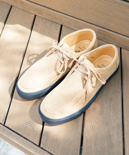 U.S. POLO ASSN.(ユーエスポロアッスン)の「【U.S. POLO ASSN./ユーエスポロアッスン】【落ち着いたスウェードを使用した高級感ある一足】フェイクスウェードブーツ ショートブーツ ワンポイント刺繍 ラバーソール(モカシン/デッキシューズ・メンズ・ブラック/キャメル・26.5cm/26cm/25.5cm/25cm/27cm)」の7枚目の写真