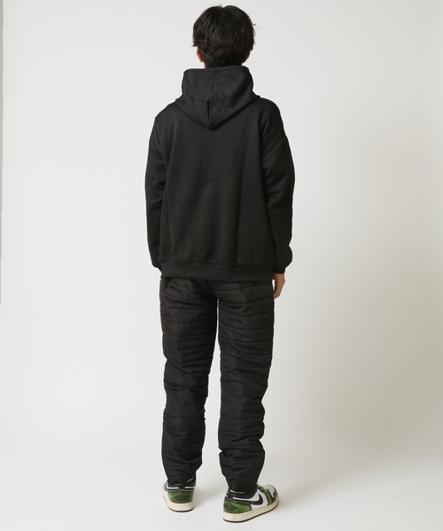 ARCADE（アーケード）の「ジャガード織り ゆったり ジップパーカー（パーカー・メンズ・ホワイト/ブラック・S/M/L/XL/2XL）」の7枚目の写真