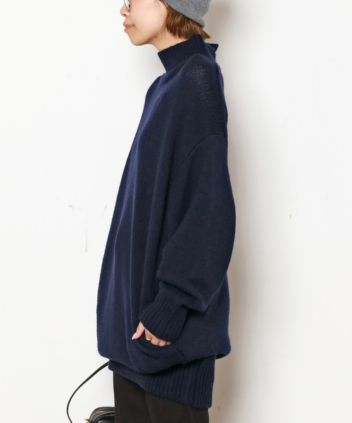 ウールカシミヤチュニックニット（ニット/セーター）｜AP STUDIO