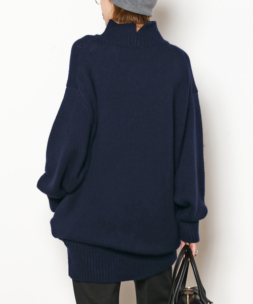 ウールカシミヤチュニックニット（ニット/セーター）｜AP STUDIO
