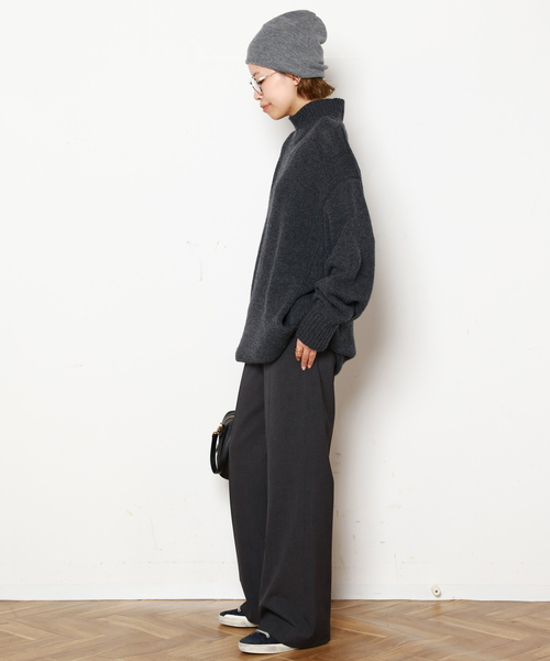 ウールカシミヤチュニックニット（ニット/セーター）｜AP STUDIO
