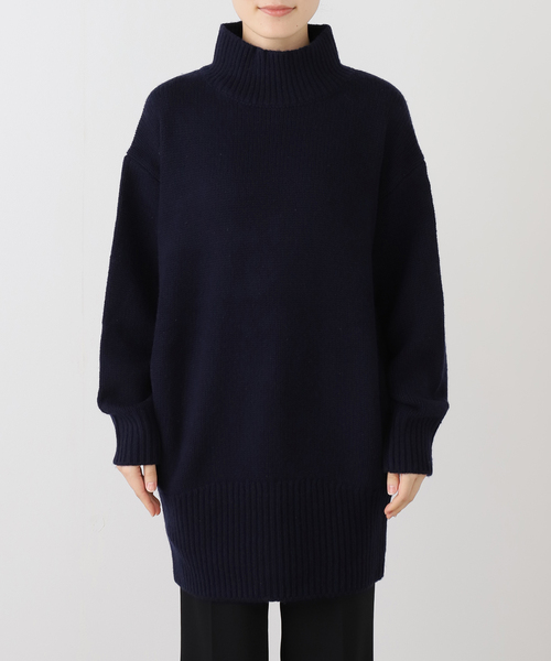 ウールカシミヤチュニックニット（ニット/セーター）｜AP STUDIO