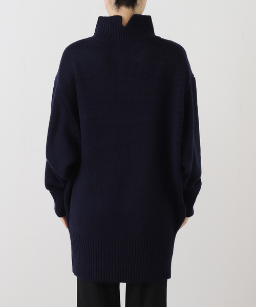 AP STUDIO ウールカシミヤタートルネックニット ウールカシミヤチュニックニット（ニット/セーター）｜AP STUDIO