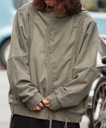 Theater code（シアターコード）の「Wash-Processed Silhouette Change Pullover Hoodie / ウォッシュ加工 シルエットチェンジプルオーバーパーカー（パーカー）」