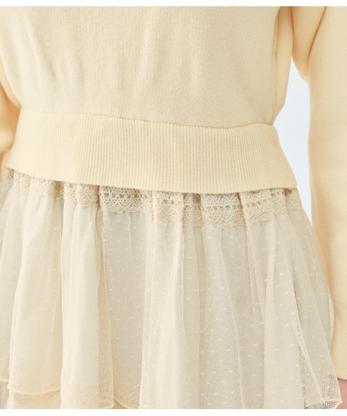 PEACH JOHN(ピーチジョン)の「ティアードコンビニットワンピース(ワンピース・レディース・アイボリー/ブラック・ONE SIZE)」の13枚目の写真